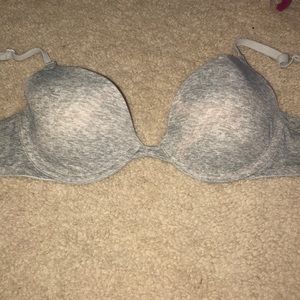 34A VS gray cotton bra